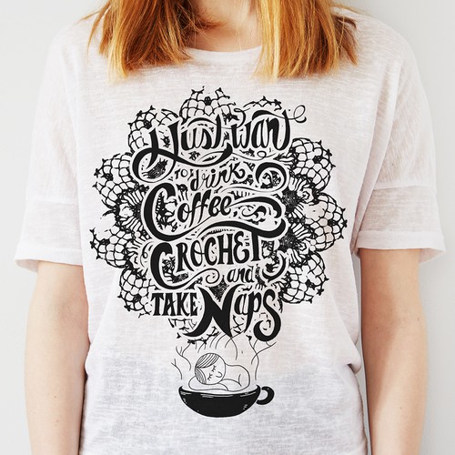 Hand-lettering design for T-shirt