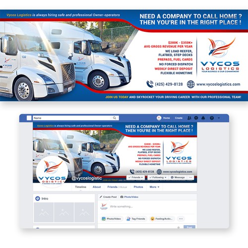 Vycos Logistic facebook banner