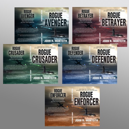 Create cover for book(s) in a 5+ submarine novel series