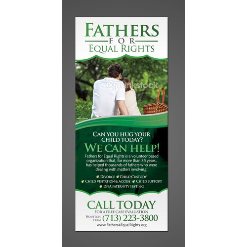 Create a flyer for Fathers for Equal Rights