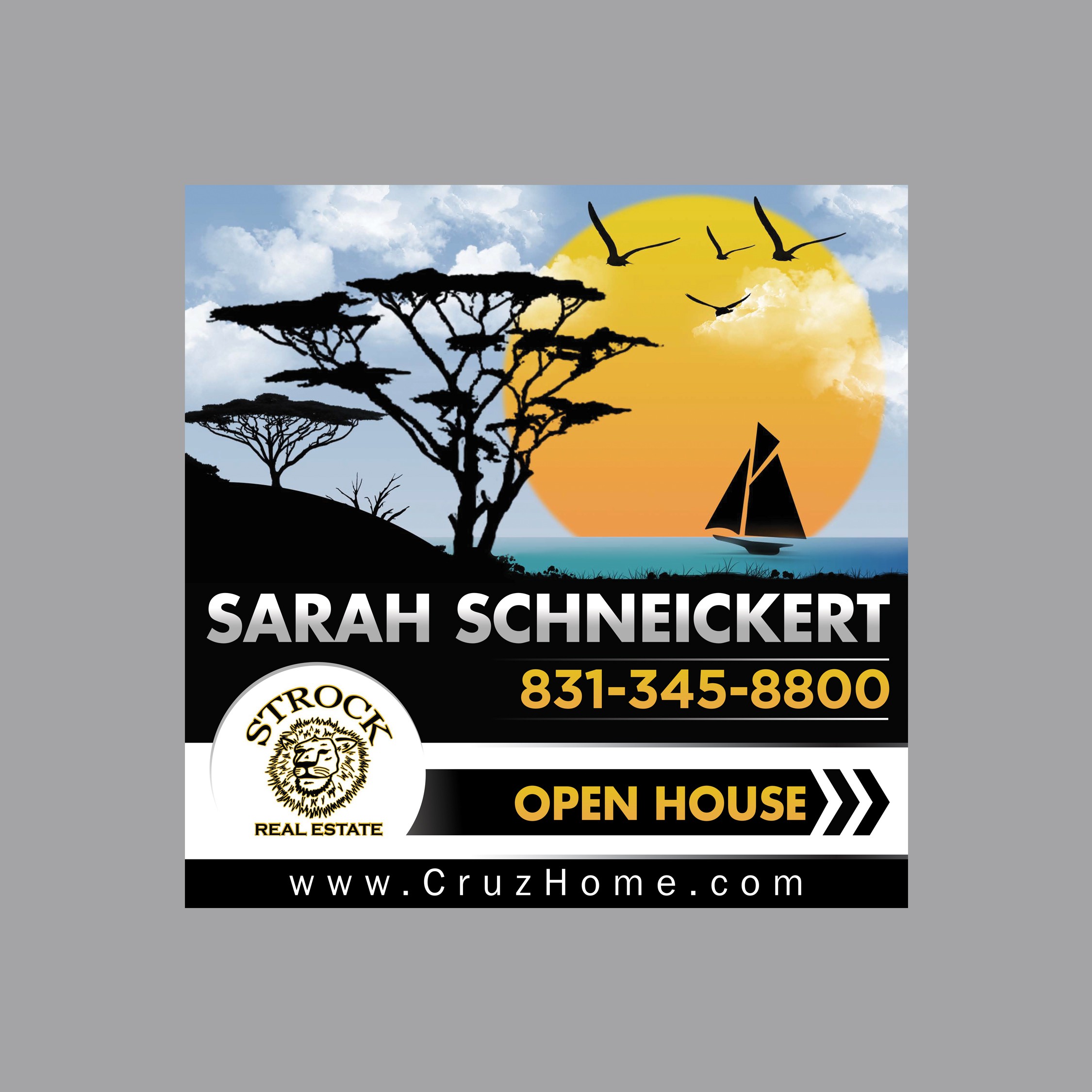 Strock Open House Sign