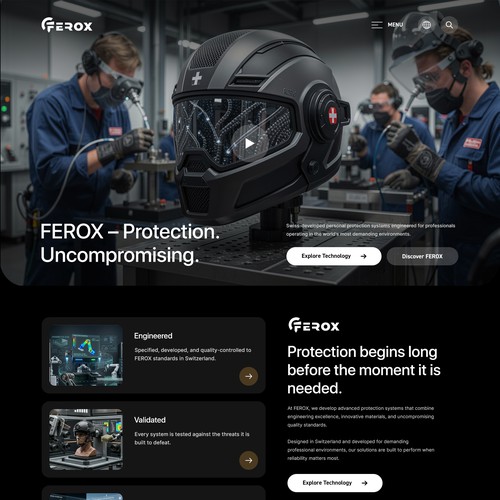 FEROX – Premium Swiss Protection Technology Homepage