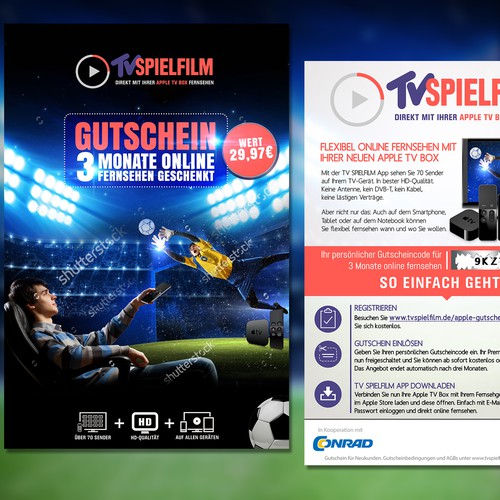 Flyer for TVSPIELFILM