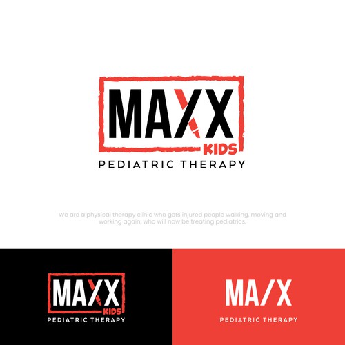 Logo Concept for "MAXX KIDS - Pediatric Therapy"