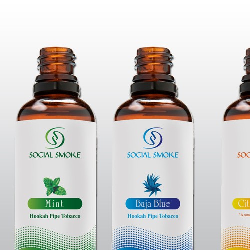 Create a Fun and Classy Label for Social Smoke eVapor Bottles