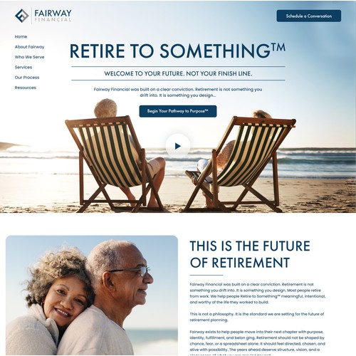 Fairway Financial: Premium Retirement Planning & Wealth Management Web UI
