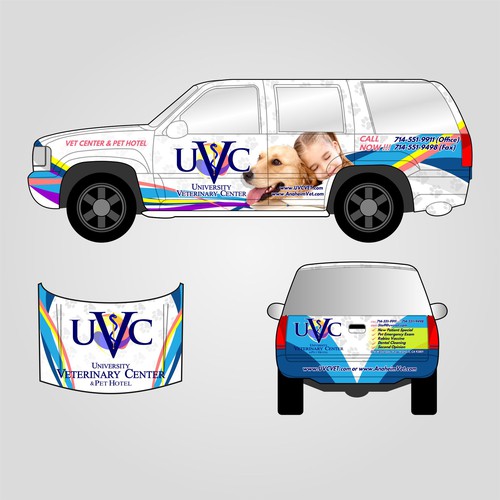 Animal Hospital Car Wrap Design