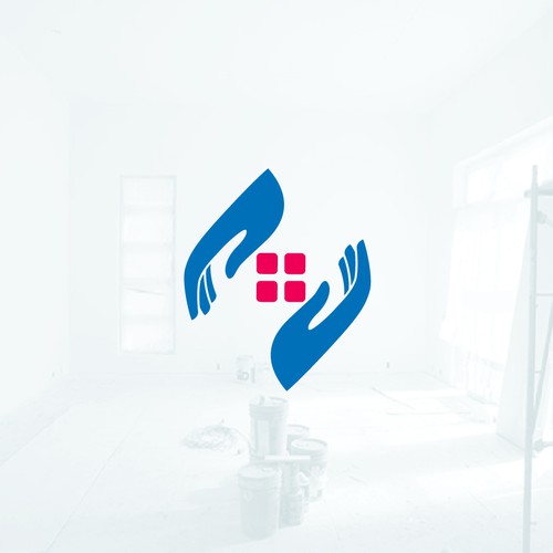 clean and modern home care logo