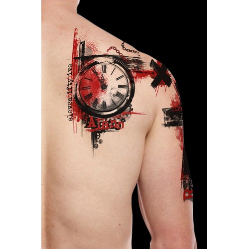 Clock Tattoo Design