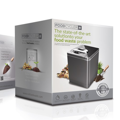 Food Cycler Indoor Composter Package Design