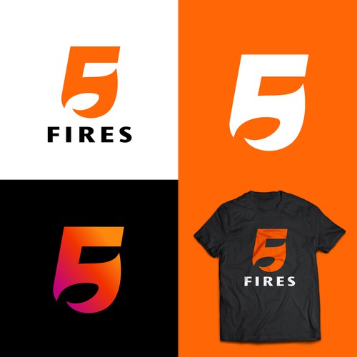 Logo concept for 5 Fires