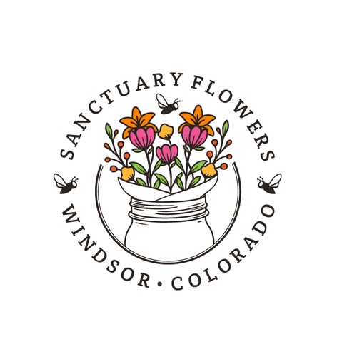 Sanctuary Flowers Logo