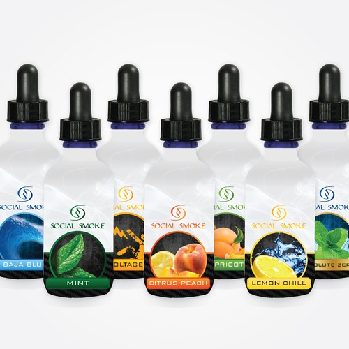 Create a Fun and Classy Label for Social Smoke eVapor Bottles