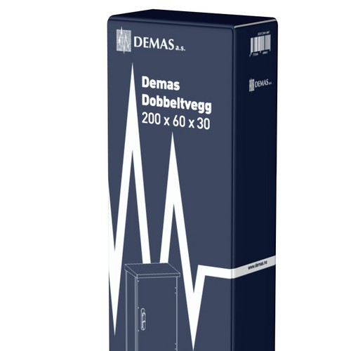 One-color packaging design for DEMAS