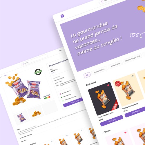Frozen Food E-Commerce UI 