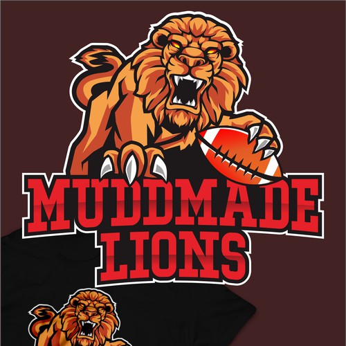 logo concept for muddmade lions