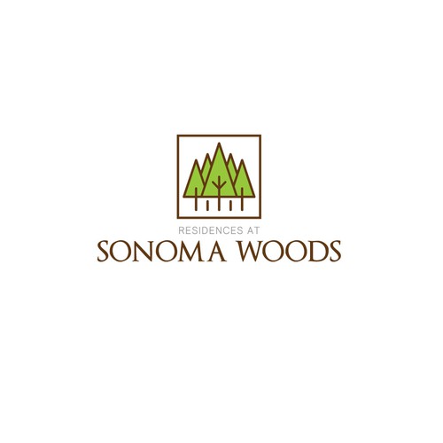Residences at Sonoma Woods Logo Design