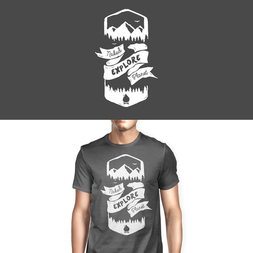 T-Shirt design for a camping team.
