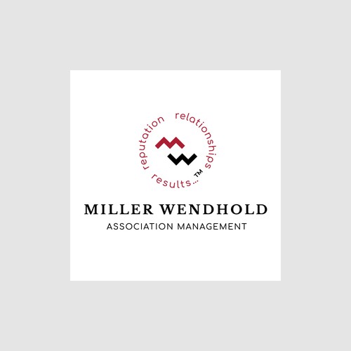 Minimal logo for a management association