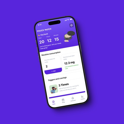 App design for pouch watch
