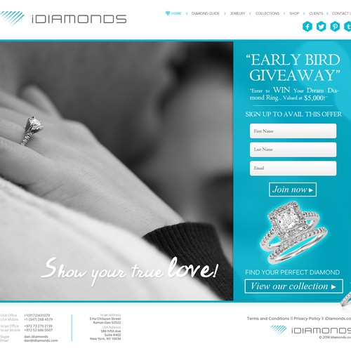 Diamonds are forever and so is the landing page you'll design...