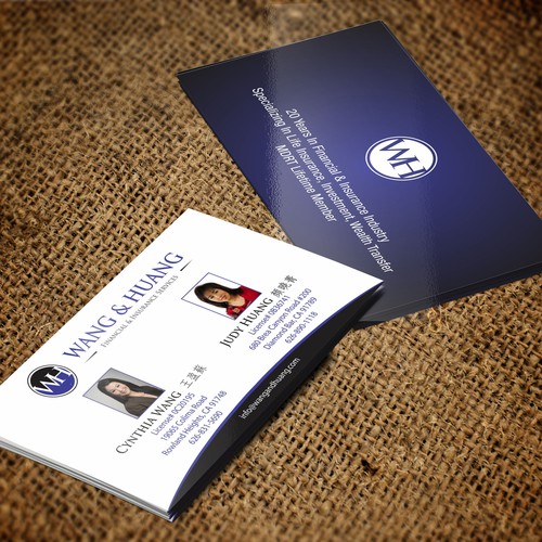Create Business Card for 2 Persons Name's on 1 Business Card!!