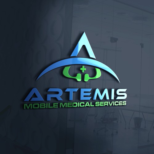 Modern, clean logo for Artemis Mobile Medical Service
