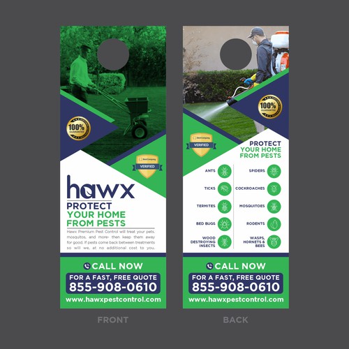 Door Hanger For Hawx Pest Control