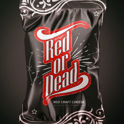 Cheese packaging, inspiration Jack Daniels