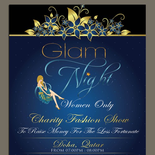 Make A Poster For Glam Night