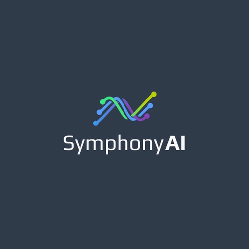 Modern logo for AI company