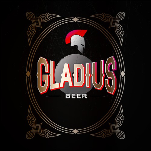 Gladius- beer. Logo design & classe pour microbrassserie artisanale autour du thème des Gladiateurs