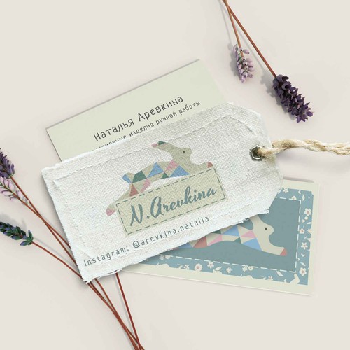 Logo, business card and tag design for patchwork master