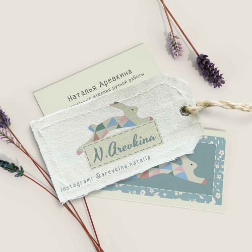 Logo, business card and tag design for patchwork master