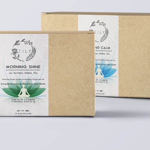 Herbal tea package design 