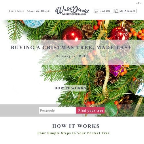 Website for selling New Year Trees