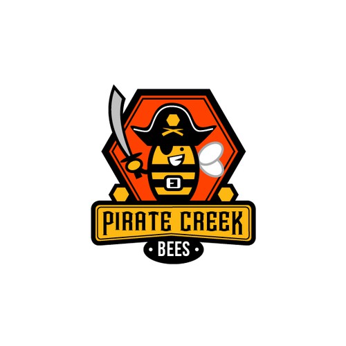 Create a Logo for Pirate Creek Bees.