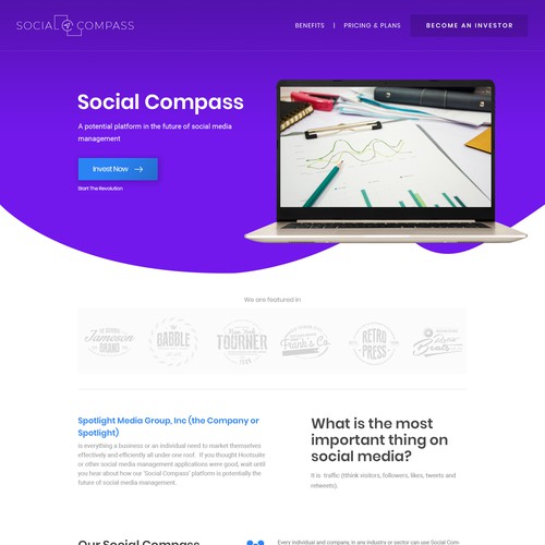 Homepage Layout