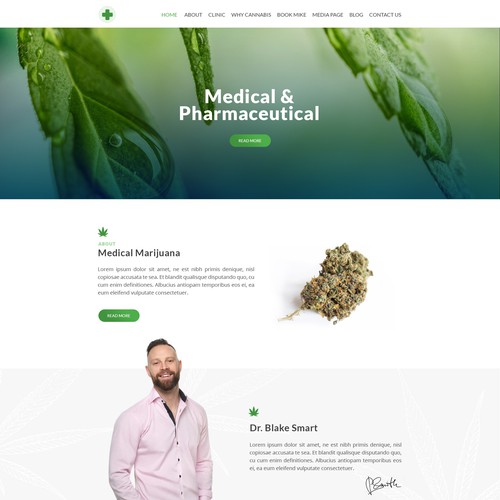 Modern Website Design for Cannabis Physician - Dr. Blake Smart