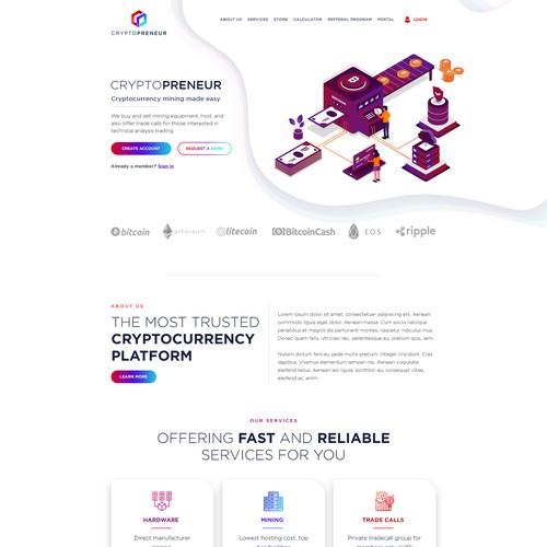 Website for Cryptopreneur