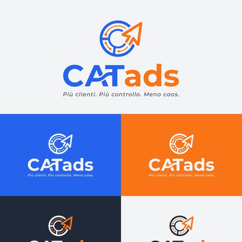 Modern Tech Logo for CATads Marketing
