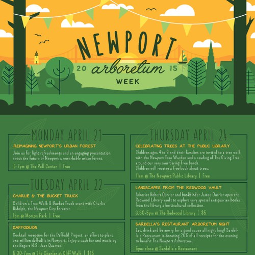 Newport Arboretum poster