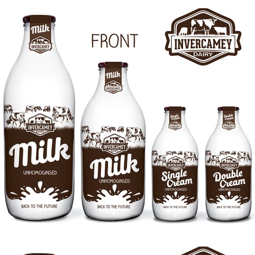 Milk bottle branding