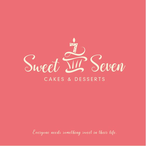 Create an elegant high end logo design for cakes and desserts