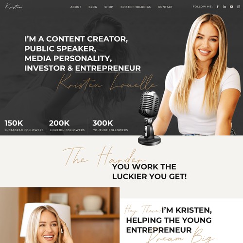 Web page design contest entry