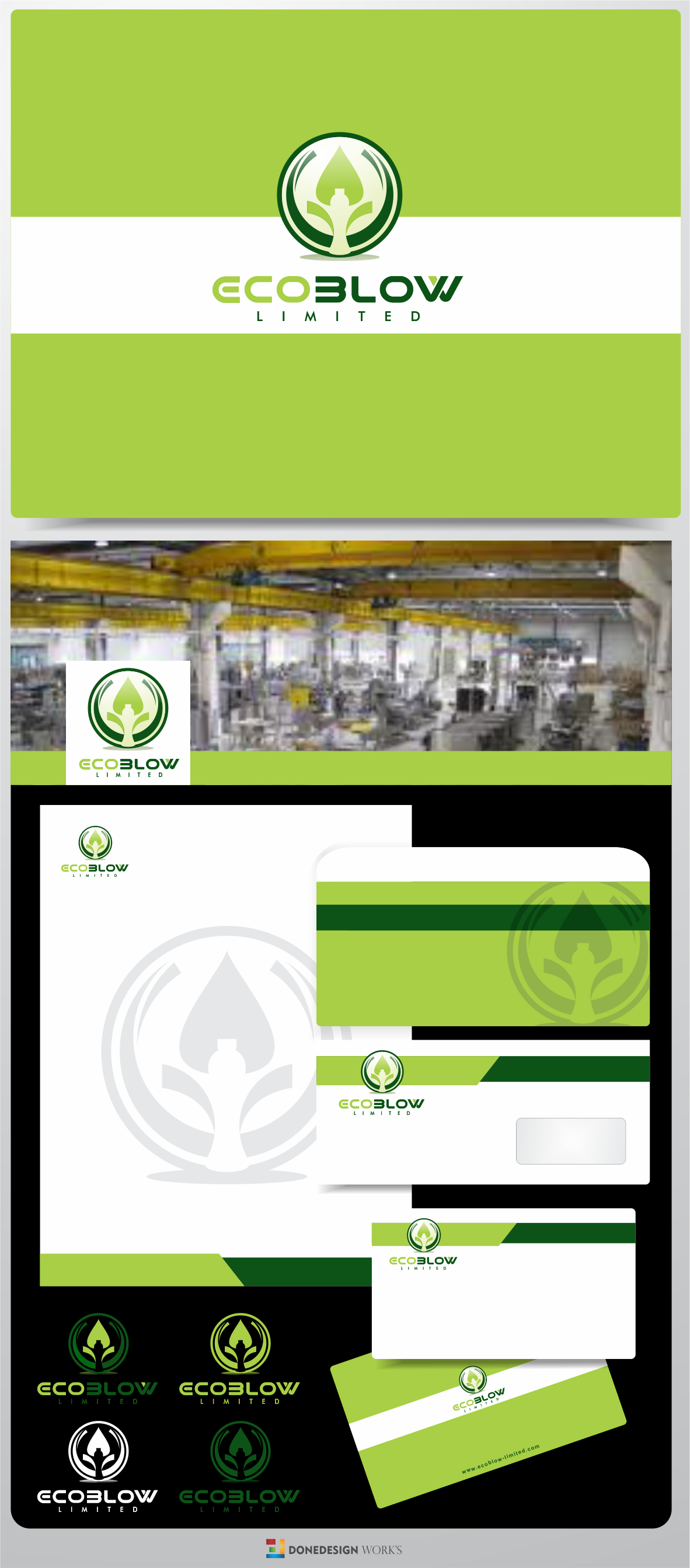 Create an identity for a new company making cutting edge packaging machinery