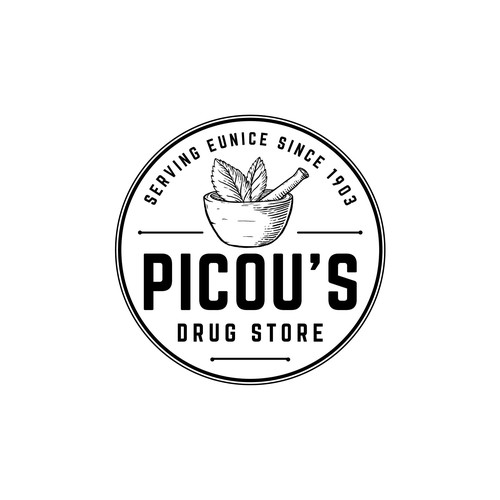 Vintage logo for drug store 