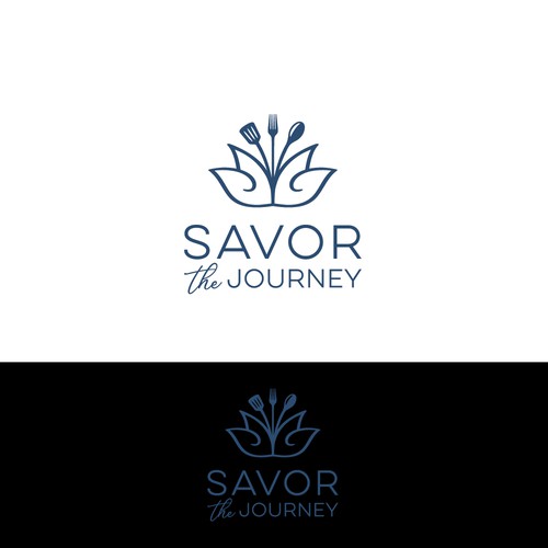 Winning logo for "Savor the Journey".