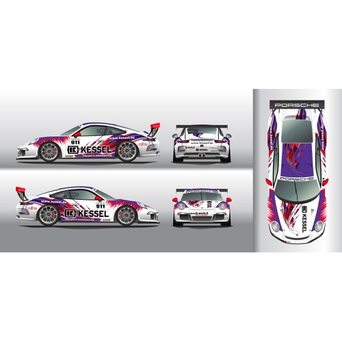 Design rennauto (racing car) Porsche Cup (991)