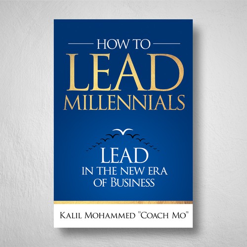 Book cover design for millennial leadership